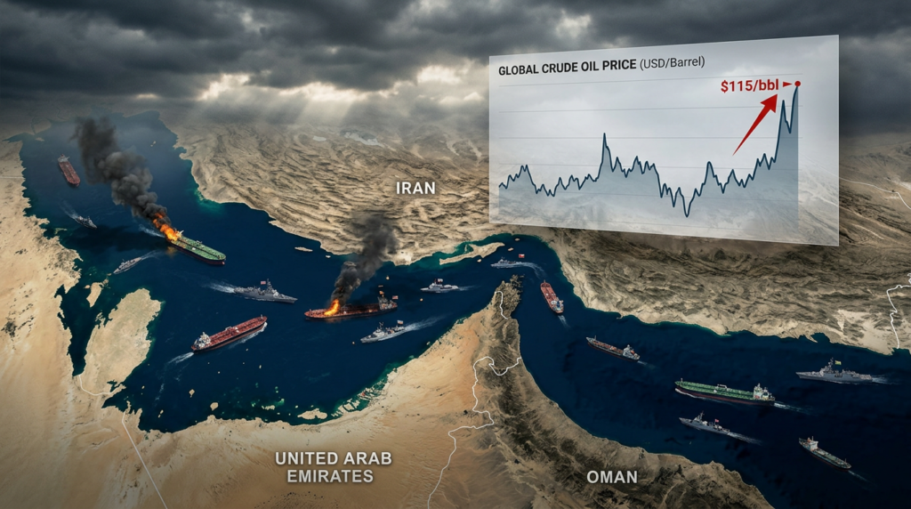 Strait of Hormuz oil tanker blockade affecting investor sentiment